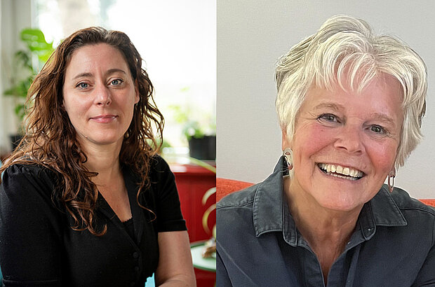 Portraits Prof. Dr. Rafaele Huntjens und Portrait Prof. Dr. Marleen Rijkeboer