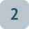 Graublaues Icon mit weißer Zahl "2"