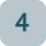 Graublaues Icon mit weißer Zahl "4"
